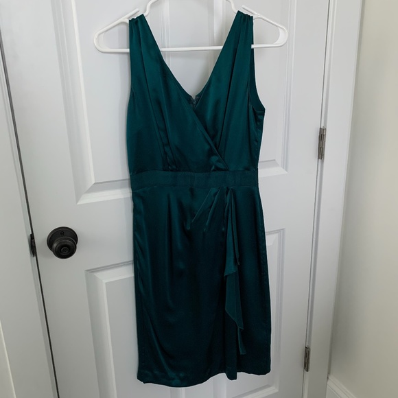 Banana Republic Emerald Green Silk Dress - Picture 1 of 5